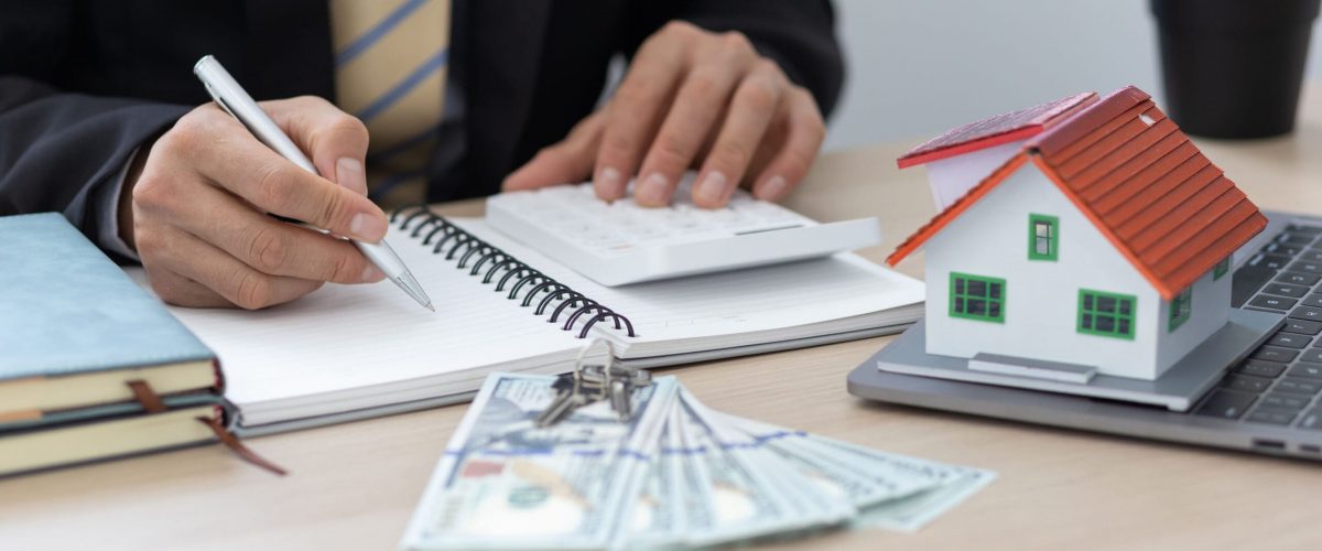 Man applying for a mortgage loan